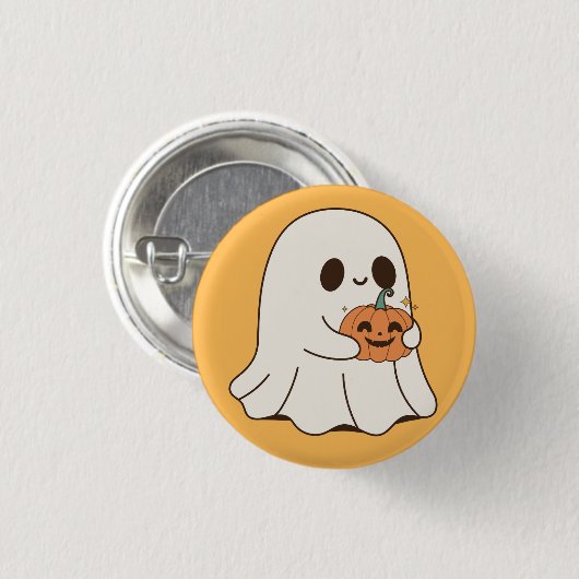 Boo Ghost Ronde Button 3,2 Cm (Voorkant /achterkant)