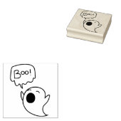 Boo Ghost Rubberstempel (Gestempeld)