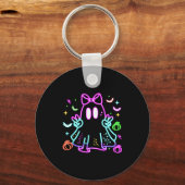 Boo Ghost Soky Season Girls Kids Glow In Halloween Sleutelhanger (Voorkant)