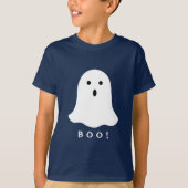 Boo Ghost t-shirt voor Halloween voor kinderen (Voorkant)