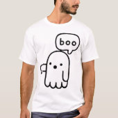 Boo Ghost Thumbs Down-Ghost van afkeuring meme-T- T-shirt (Voorkant)