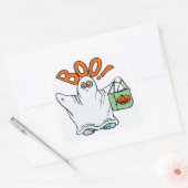 BOO! GHOST VIERKANTE STICKER (Envelop)