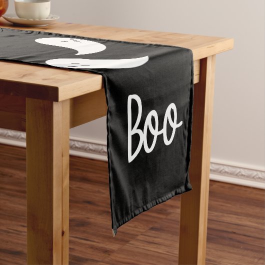 Boo Ghosts Halloween Table Runner Korte Tafelloper (Voorbeeld)
