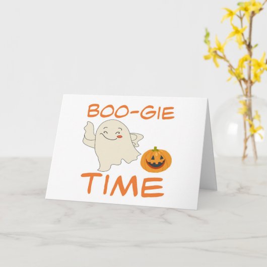 **BOO-GIE TIME** HALLOEEN MET **U* KAART (Gele Bloem)