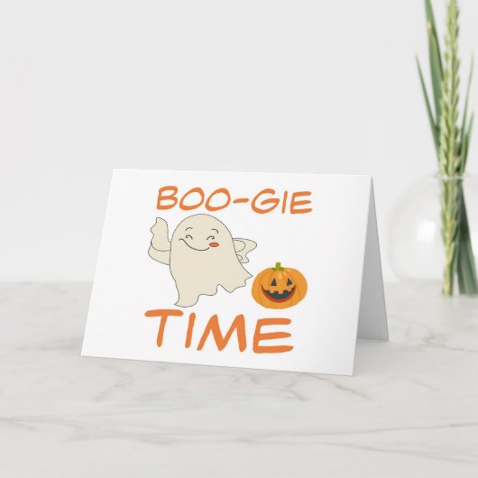 **BOO-GIE TIME** HALLOEEN MET **U* KAART (Voorkant)