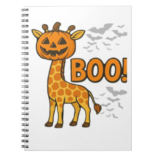 Boo Giraffe Halloween Kostuum Giraffe Lover Spooky Notitieboek