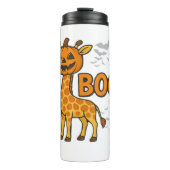 Boo Giraffe Halloween Kostuum Giraffe Lover Spooky Thermosbeker (Voorkant)