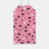 BOO! Girly Halloween Birthday Girl Party Treat Cadeaulabel (Achterkant)