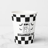 Boo Grappig Halloween Feest Papieren Bekers (Achterkant)