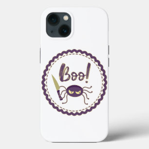 Boo grappig Halloween spin karakter mes hand Case-Mate iPhone Case