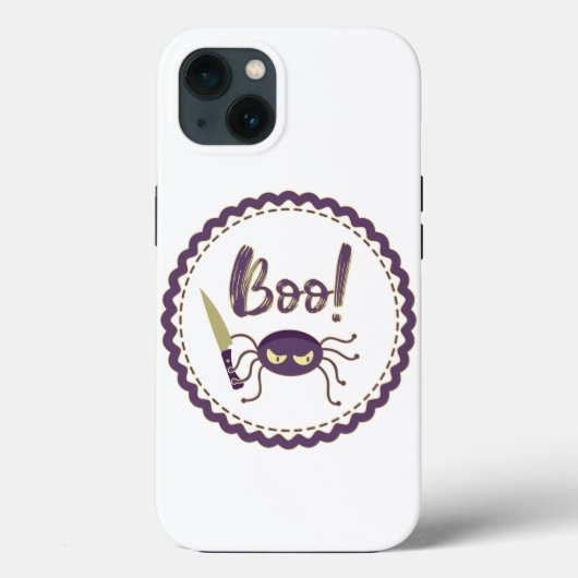 Boo grappig Halloween spin karakter mes hand Case-Mate iPhone Case (Achterkant)