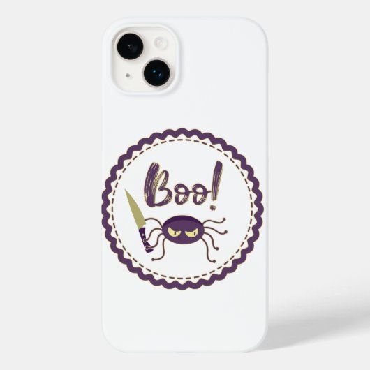Boo grappig Halloween spin karakter mes hand Case-Mate iPhone Case (Achterkant)