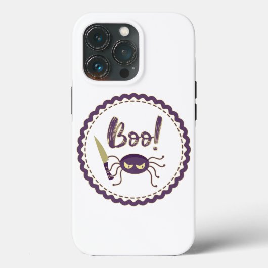 Boo grappig Halloween spin karakter mes hand Case-Mate iPhone Case (Achterkant)