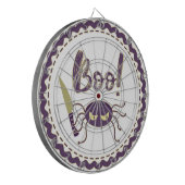 Boo grappig Halloween spin karakter mes hand Dartbord (Voorkant Links)