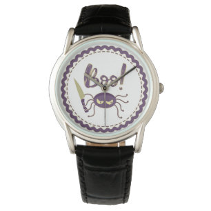 Boo grappig Halloween spin karakter mes hand Horloge