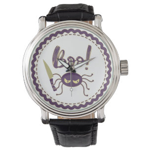 Boo grappig Halloween spin karakter mes hand Horloge