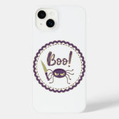 Boo grappig Halloween spin karakter mes hand iPhone Hoesje (Achterkant)