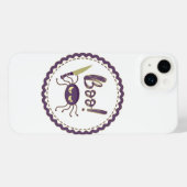 Boo grappig Halloween spin karakter mes hand iPhone Hoesje (Achterkant horizontaal)