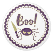 Boo grappig Halloween spin karakter mes hand Keramische Knop (Voorkant)