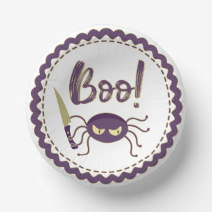 Boo grappig Halloween spin karakter mes hand Papieren Kommen