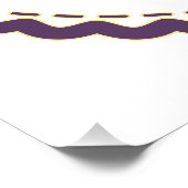 Boo grappig Halloween spin karakter mes hand Perfect Poster (Hoek)