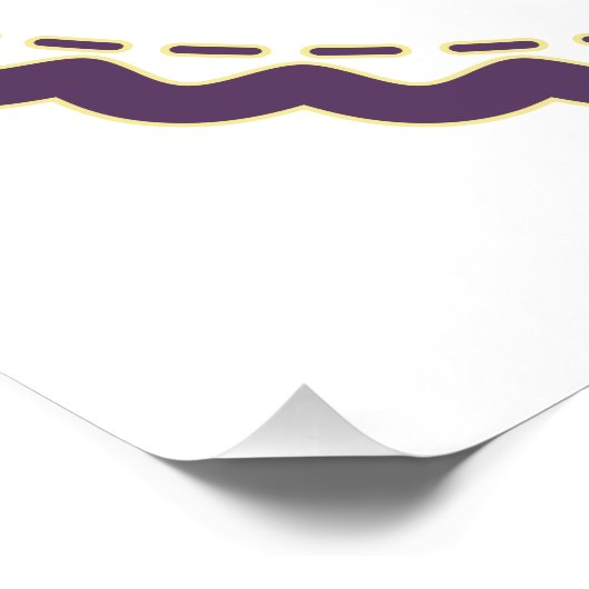 Boo grappig Halloween spin karakter mes hand Perfect Poster (Hoek)