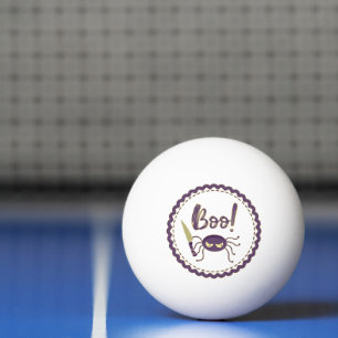 Boo grappig Halloween spin karakter mes hand Pingpongbal
