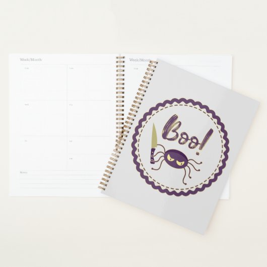 Boo grappig Halloween spin karakter mes hand Planner (Display)