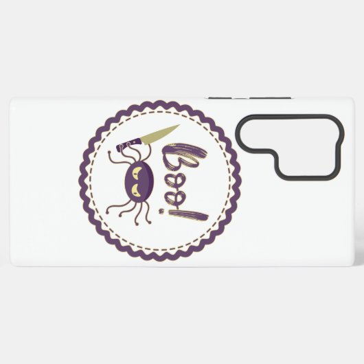 Boo grappig Halloween spin karakter mes hand Samsung Galaxy Hoesje (Achterkant horizontaal)