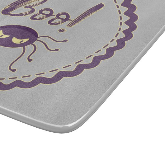 Boo grappig Halloween spin karakter mes hand Snijplank (Hoek)