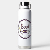Boo grappig Halloween spin karakter mes hand Waterfles (Achterkant)