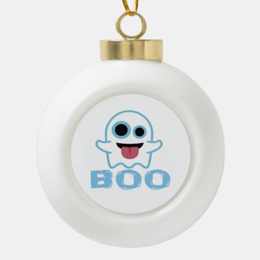 Boo Grappige Grappige Meme Keramische Bal Ornament (Voorkant)