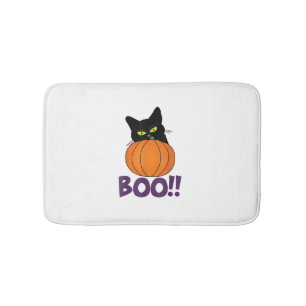 Boo Grappige Jolly Kat Peeking Pumpkin Halloween d Badmat