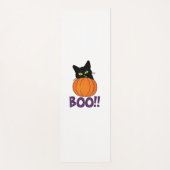 Boo Grappige Jolly Kat Peeking Pumpkin Halloween d Yogamat (Voorkant)