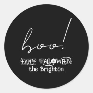 Boo griezelige Halloween Ronde Sticker