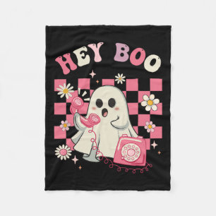 Boo Groovy Schattige Ghost Funny Halloween Vrouwen Fleece Deken