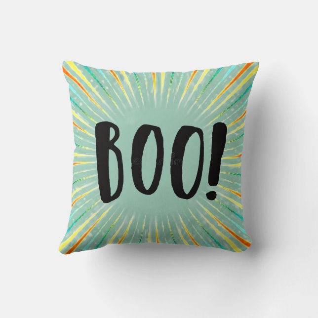 Boo Halloween Australian Shepherd kussen (Achterkant)