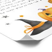 Boo Halloween Baby shower Don't Say Baby spel Poster