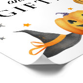 Boo Halloween Baby shower Kaarten & Cadeaubordje Poster (Hoek)