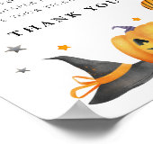 Boo Halloween Baby shower Luier Raffle Teken Poster (Hoek)