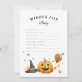 Boo Halloween Baby shower wensen voor Baby Kaart (Voorkant)