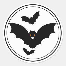 Boo. Halloween Bats Sticker