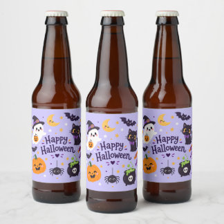 boo halloween bier etiket