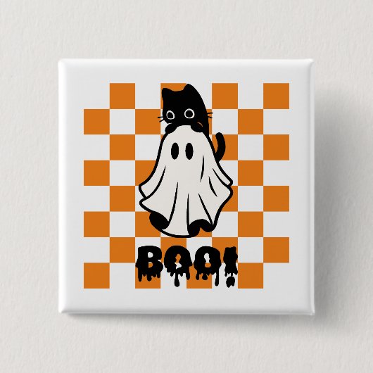 Boo Halloween Button Design (Voorkant)