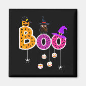 Boo Halloween Costume Sders Ghosts Pumkin & Wi Magneet (Voorkant)