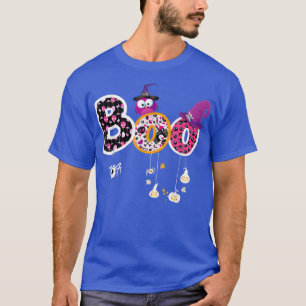 Boo Halloween Costume Spiders, Ghosts, Pumkin en W T-shirt
