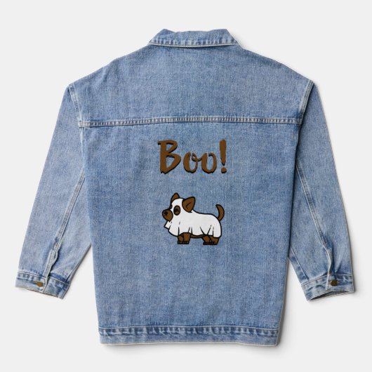 Boo Halloween Denim Jacket (Achterkant)