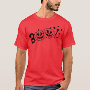 boo halloween , een spook van afkeuring , met heks t-shirt