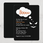 Boo Halloween Feest Uitnodiging (Voorkant / Achterkant)