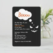 Boo Halloween Feest Uitnodiging (Staand voorkant)